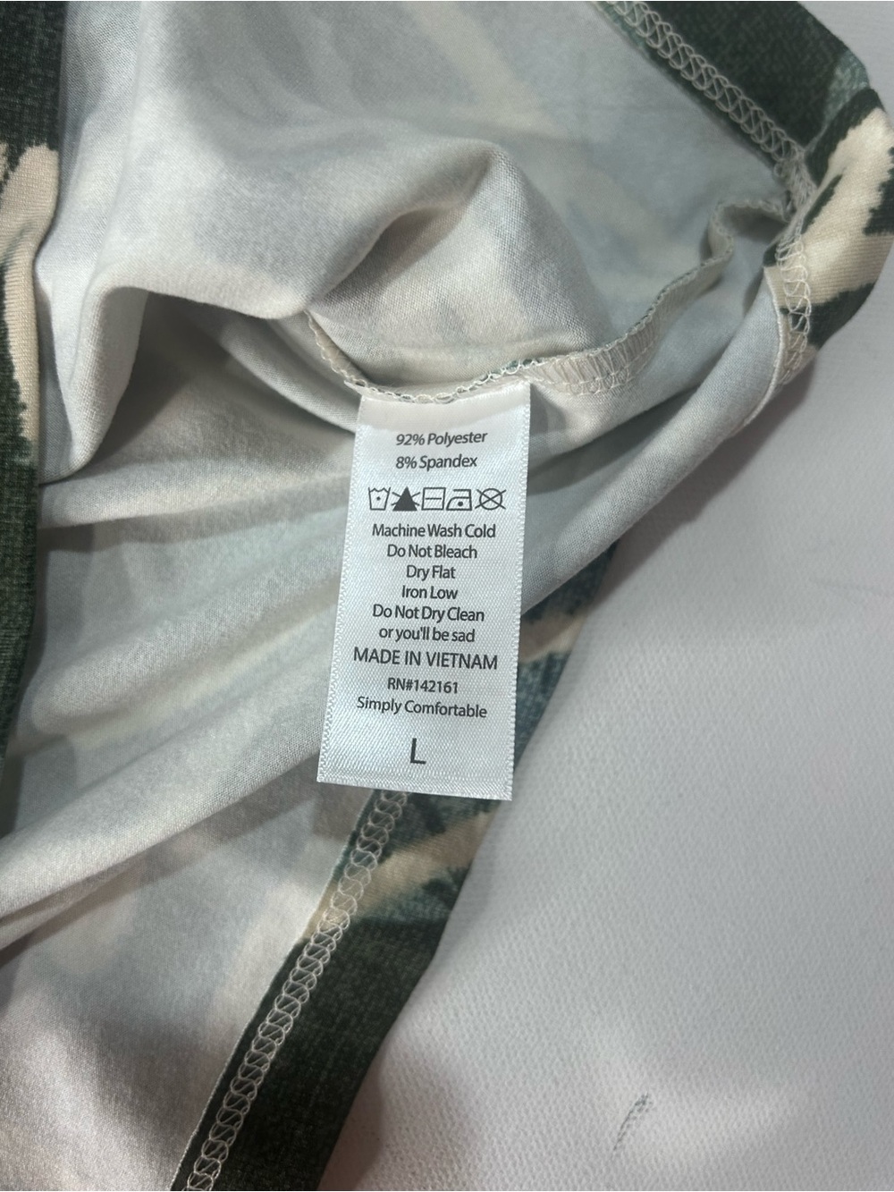 LuLaRoe Olive Green Cream Floral Spaghetti Strap Cami - Picture 4 of 4